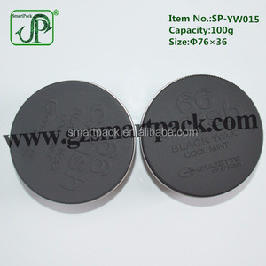100g Straght Base <span class=keywords><strong>Mate</strong></span> Negro <span class=keywords><strong>Lata</strong></span> De Aluminio con Tapa - Product Image 3