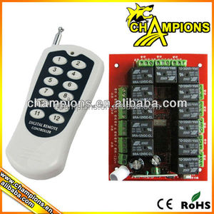 24 V DC interruptor de control remota de código aprendizaje 12ch controlador de confiar - Product Image 3