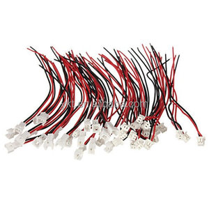 Micro JST 1.25ワイヤーケーブル付き2ピンオスおよびメスコネクタプラグ - Product Image 1