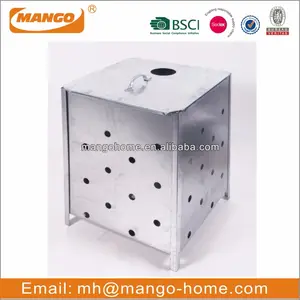 Incinerator Galvanized Flatpack Square Garden Incinerator