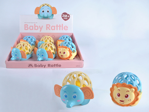 Pas cher 6 PCS Facile Saisir Lion Elephant Ball <span class=keywords><strong>Jouet</strong></span> Ensemble De Bain de Sécurité Souple En Silicone Bébé Hochet avec Anneau De Dentition pour <span class=keywords><strong>3</strong></span> <span class=keywords><strong>Mois</strong></span> Bébé <span class=keywords><strong>Jouet</strong></span> - Product Image 6