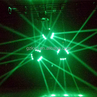 Mini éclairage de scène LED rotatif à trois rangées, avec faisceau d'araignée, éclairage Disco de chine, bon marché, 1 unité