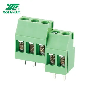 Wanjie 5,0mm 5,08mm bloque de terminales de tornillo conector WJ130-5.0/5,08