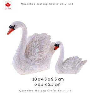 На заказ ручной работы из смолы, статуи лебедя и ребенка, украшение сада - Product Image 2