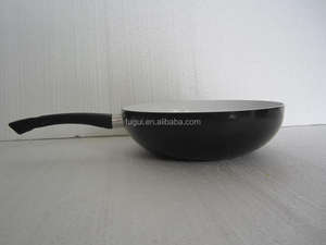 Wok antiaderente de alumínio com tampa de vidro - Product Image 4