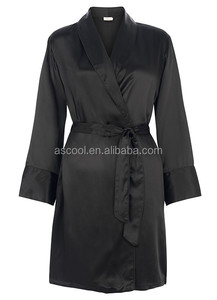 Pas cher 100% polyester <span class=keywords><strong>coton</strong></span> à manches longues impression <span class=keywords><strong>longue</strong></span> satin <span class=keywords><strong>chemise</strong></span> <span class=keywords><strong>de</strong></span> <span class=keywords><strong>nuit</strong></span> - Product Image 2