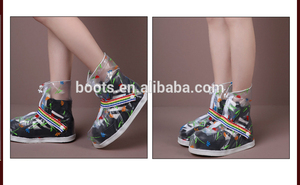 de alta calidad al por mayor baratos plegable unisex zapatos de atletismo de la cubierta para la lluvia - Product Image 2