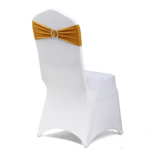 Эластичная лента из лайкры для стула, круглая эластичная лента из спандекса для свадьбы