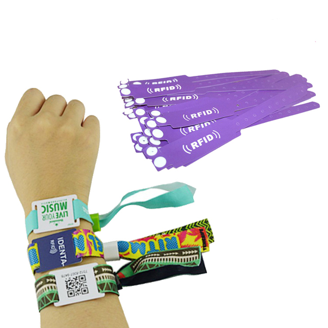 13.56Mhz Programmable Uhf Watch Paper Key Rfid Wristband