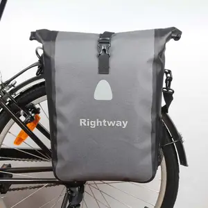 Waterproof Nylon bike bicycle back seat single side pannier bag for outdoor use