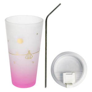 620ml C'est <span class=keywords><strong>La</strong></span> <span class=keywords><strong>Vie</strong></span> Bicchiere di Vetro Tazze da tè con Coperchio, di Paglia In Acciaio Inox - Product Image 2