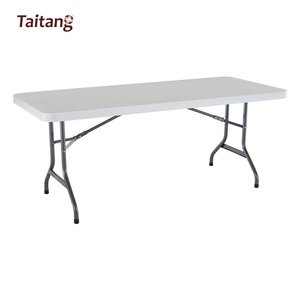 Popolare di plastica rettangolo pieghevole panca 8-piede pieghevole tavolo <span class=keywords><strong>per</strong></span> sala da pranzo all'aperto utilizzando - Product Image 1