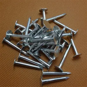 China direct factory sale large head roofing nails flat clout nails,cupper nail