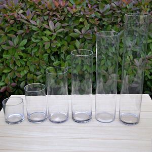 Große kapazität glas kerzenhalter mit wachs, Schnell Kerzen Glas Zylinder <span class=keywords><strong>Vase</strong></span>