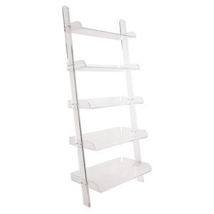 Factory Custom Portable Plastic Acrylic Tree Shaped Book Shelf Home Library Kids Learning Bookshelf