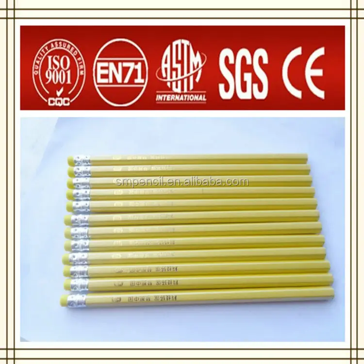 Promocional 2 b estándar brillo lápiz de madera nuevos productos calientes para 2016 ee. uu.