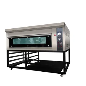 Nieuwe Ontwerp Een Dek Twee Trays Gas Oven/Gebakken Pizza Oven China Fabriek Prijs