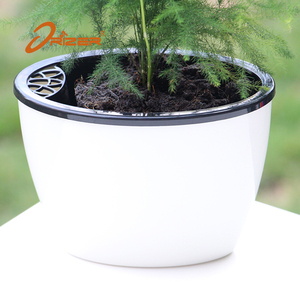 Surtidor de la fábrica muestra libre auto riego forma oval tamaño grande al aire libre plantadores macetas jardín - Product Image 2