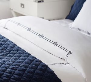 Platinum Egyptian Cotton Embroidered <strong>Bedding</strong> <strong>Set</strong> - Product Image 2