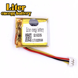 Socket 2.0-3 P 3.7 V 652535 800 mah rechargeable Lithium ion polymer battery - Product Image 2