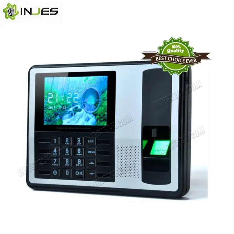 MYA7 INJES ซอฟต์แวร์ฟรี TCP IP 3000เวลาไบโอเมตริกซ์ในเวลาออกลายนิ้วมือพิมพ์เครื่องเข้าร่วมประชุม