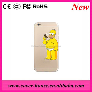 Lindo de la familia de simpson cabeza de dibujos animados de tpu suave divertido case para iPhone 6 más - Product Image 3