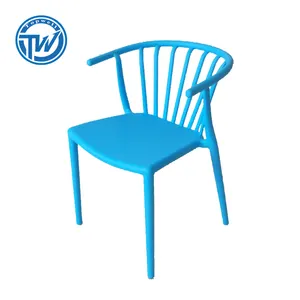 DC-6513 Topwell 2019 wholesale restaurant pp plastic stackable outdoor chair