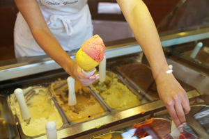 Công Suất Lớn Ý Gelato Làm Kem Thương Mại Hàng Loạt Tủ Đông Sorbet Gelato Máy Kem Cứng Máy Để Bán - Product Image 5