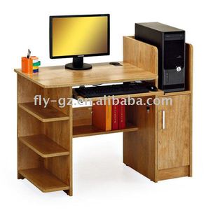 Produttore di mobili per la casa Computer da tavolo Multi-funzionale Design in <span class=keywords><strong>legno</strong></span> insegnante Desk con libro Rack tavolo PC con armadi - Product Image 2