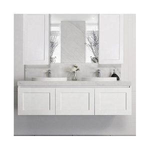 Vermont Úc Phong Cách Sơn Mài Trắng Và Gỗ Phòng Tắm Thiết Lập Vanity Đồ Nội Thất Nhà Thiết Kế - Product Image 6