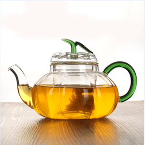 <span class=keywords><strong>Théière</strong></span> en verre vintage <span class=keywords><strong>citrouille</strong></span> directe, résistante à la chaleur, avec infuseur - Product Image 4