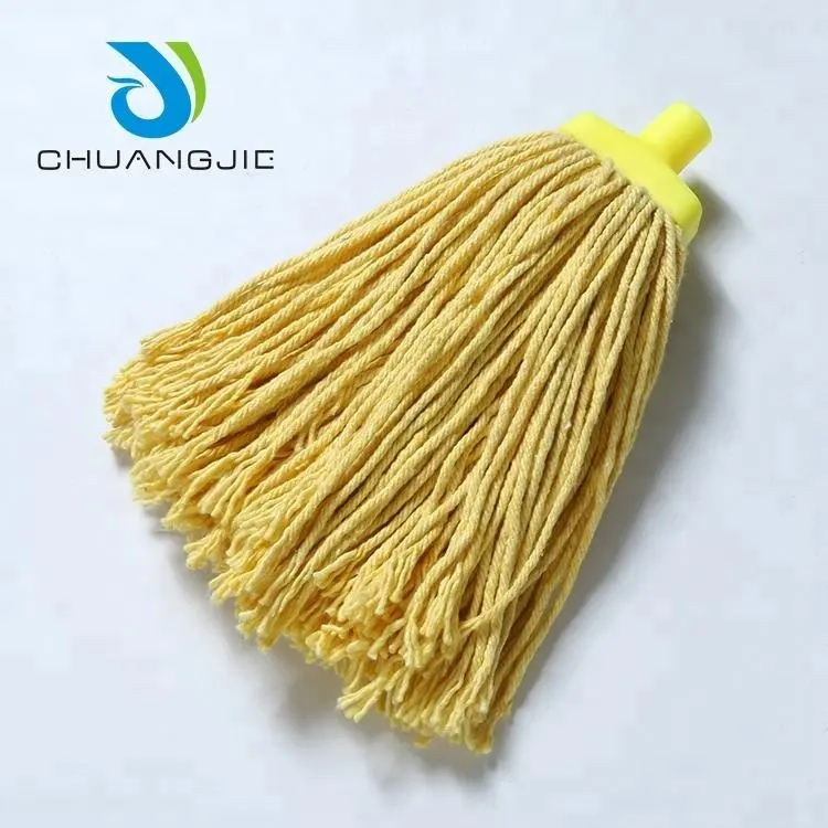Wholesale Custom Floor Cleaning Mop Refill Cotton Polyester Fabric Mop Replacement Heads