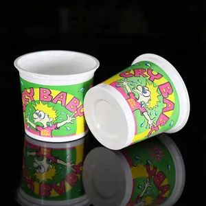 6 oz खाना ग्रेड पीपी डिस्पोजेबल प्लास्टिक मुद्रित दही कप