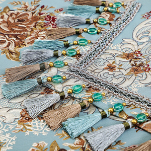 Tovaglia rotonda in poliestere 100% <span class=keywords><strong>per</strong></span> matrimoni tessuto di pizzo con belle foglie di Design tessuto pittura idee sulla copertura del tavolo - Product Image 4