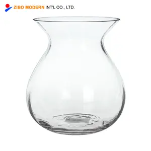 wholesale large clear tall wedding glass flower vase
