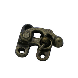 Hộp Phụ Kiện Kim Loại <span class=keywords><strong>Latch</strong></span> Hook Hasp <span class=keywords><strong>Swing</strong></span> Arm <span class=keywords><strong>Latch</strong></span> Cho Giáng Sinh Nhỏ Hộp Quà Tặng Bằng Gỗ - Product Image 3