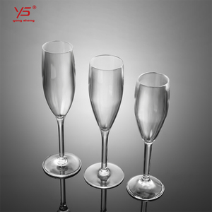 unbreakable high quality goblet plastic champagne glass