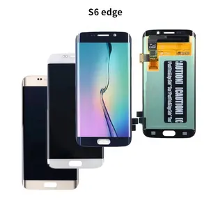 Panel Layar Sentuh Lcd Kombo Telepon Seluler 5.1 Inci, untuk Panel Tampilan Lcd Samsung S6 Edge G925f