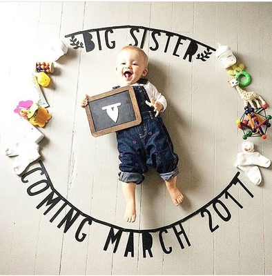 Фетр пользовательские Украшенные монограммой красочные флажки для дня рождения Детские Дети полнолуние реквизит для фотографий