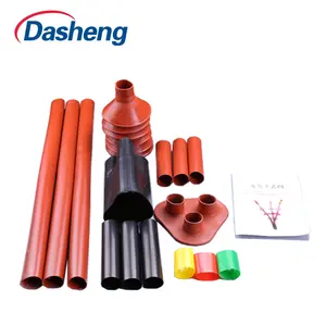 Heat Shrink Tube Terminal Kabel Tegangan Tinggi Outdoor Heat Shrink Termination Kit dan Sambatan Aksesoris 15KV