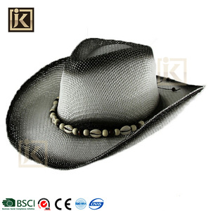 JAKIJAYI barato playa 100% sombrero de ala plana sombrero de vaquero mexicano promocional lemmy de paja sombrero de vaquero - Product Image 5
