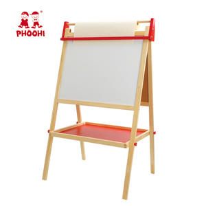 <span class=keywords><strong>Madera</strong></span> magnética doble niños caballete niños <span class=keywords><strong>pizarra</strong></span> de caballete tablero de dibujo mágico - Product Image 1