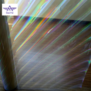 <span class=keywords><strong>Film</strong></span> Laminasi Termal Holografik Transparan Pola Pilar Pelangi Transparan Ukuran Gulungan Kustom untuk Laminasi Karton - Product Image 3