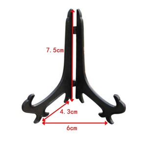 3 Inch Foldable Plastic Clear/Black Plastic Display <strong>Stand</strong> <strong>Easel</strong> for Photo Frame/Phone Case Holder - Product Image 6