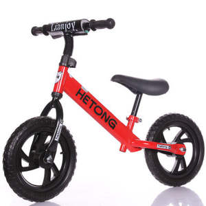 Vélo d'équilibre de mode léger simple en alliage d'aluminium de 12 "vélo d'équilibre de toboggan de compétition sportive pour enfants pour le cyclisme - Product Image 5