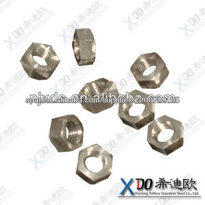 Inconel 718 UNS N07718 NiCr19NbMo 2.4668 tuercas hexagonales Golilla Plana Corriente tornillo acero inoxidable - Product Image 1