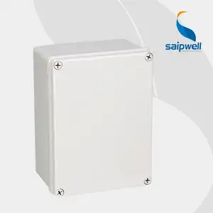 Caixa de junção à prova d'água para instrumento, caixa elétrica impermeável de plástico abs saipwell DS-AG-1520-1 150*200*130 para instrumento saipwell ip66