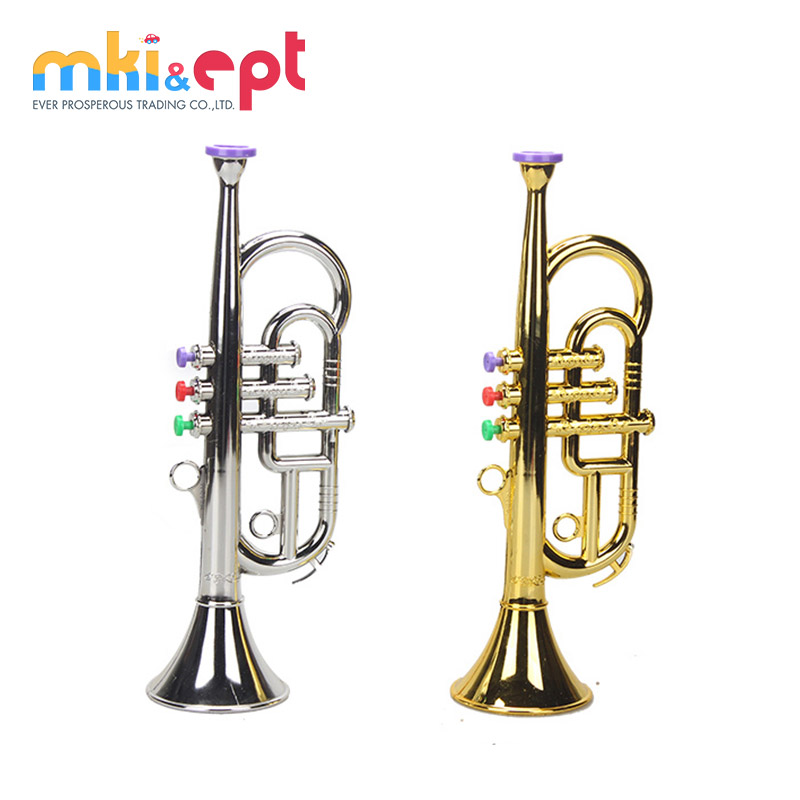 Новые модные детские пластиковые музыкальные инструменты, труба, игрушка для продажи