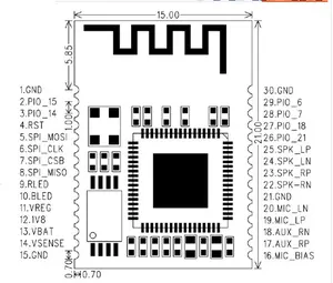 (original e novo) módulo de recepção de áudio IC SPK-8635-B dente azul original