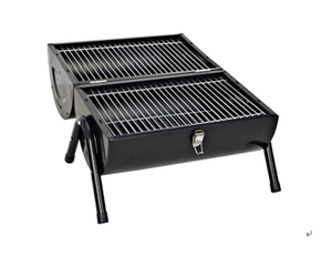 Petit Charbon Baril BARBECUE <span class=keywords><strong>Grills</strong></span> en Noir pour la Cuisson En Plein Air - Product Image 2